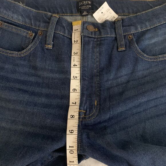 J.Crew Jeans NWT Women's Size 30 High Rise Skinny Stretch Medium Wash - Picture 7 of 8